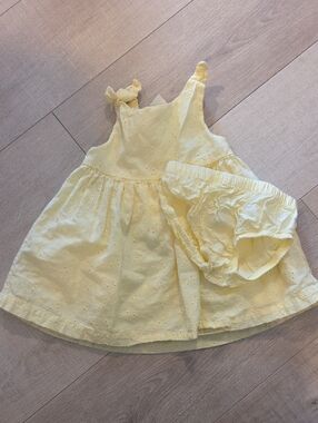 OshKosh B'gosh Pale Yellow Eyelet Sundress with Bloomers